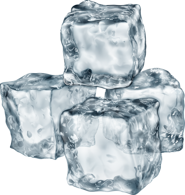 Transparent ice cubes